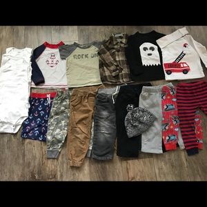 18 piece Boys 18- 24 months Mixed Season Bundle